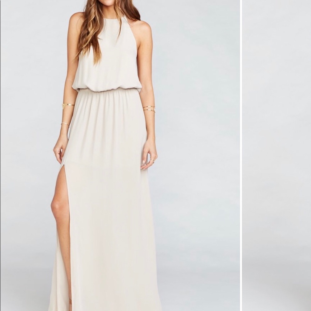 Heather Halter Dress - Show Me the Ring Crisp